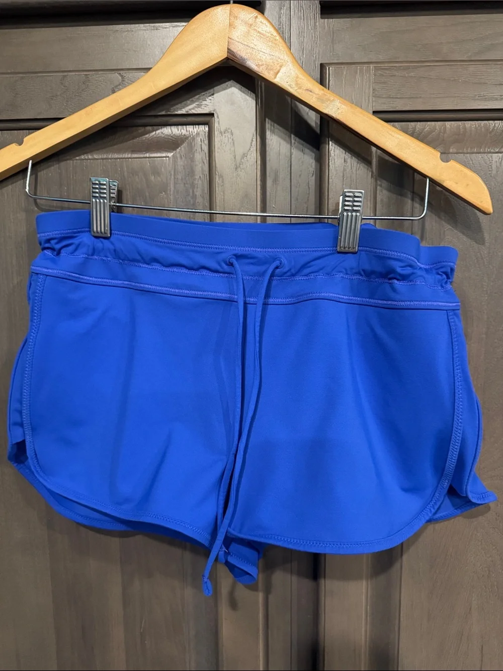 Athleta Bright Royal Blue Athletic Drawstring Swim Shorts XS (